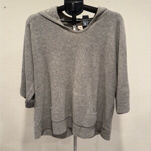 Sundance Soft Gray Cashmere Sweater 3/4 sleeves